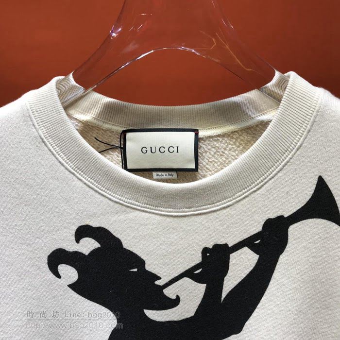 Gucci男裝 最高品質 19-20FW新款 古奇百搭圓領衛衣 男士秋季最新單品  tzy2377